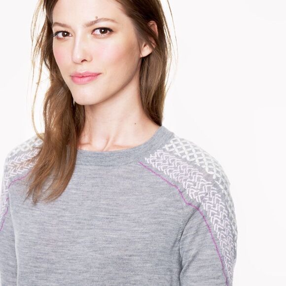 J. Crew Sweaters - J.Crew Merino Sweater XS Shoulder Embroidery
